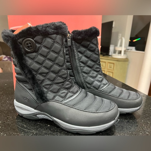 Easy Spirit Exposure 2 Mid Calf Winter Furry Boots MSRP $109 Size 6.5 NIB MACY’s - Picture 3 of 9